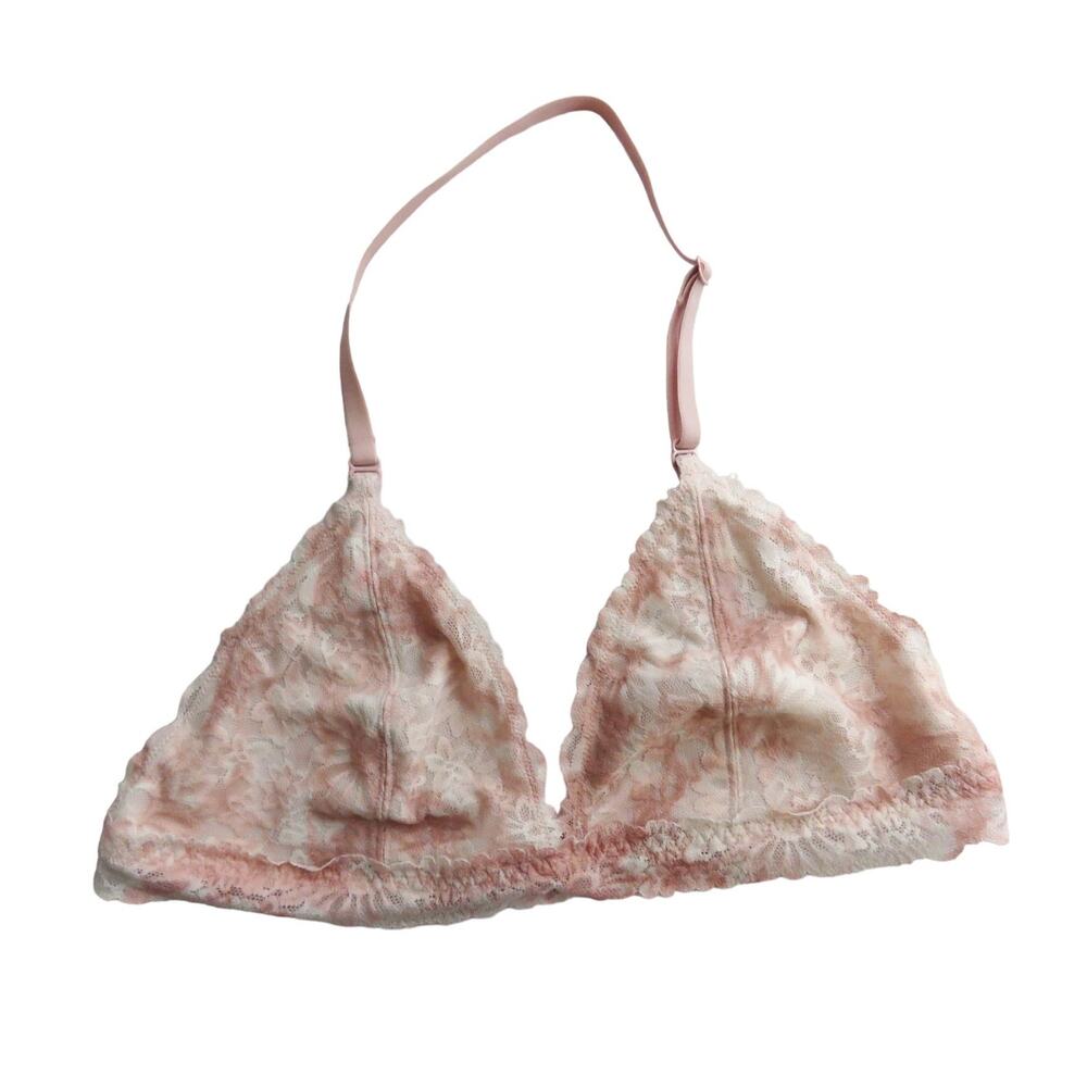 PINK Victoria's Secret Lace Bralette Large Pink Sexy Coquette